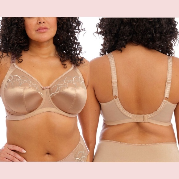 NWT $62 Elomi [ 46DD US ] Cate Underwired Bra in Hazel Nude‎ - Picture 2 of 11